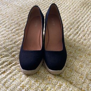 Excellent condition JCrew espadrille wedges.